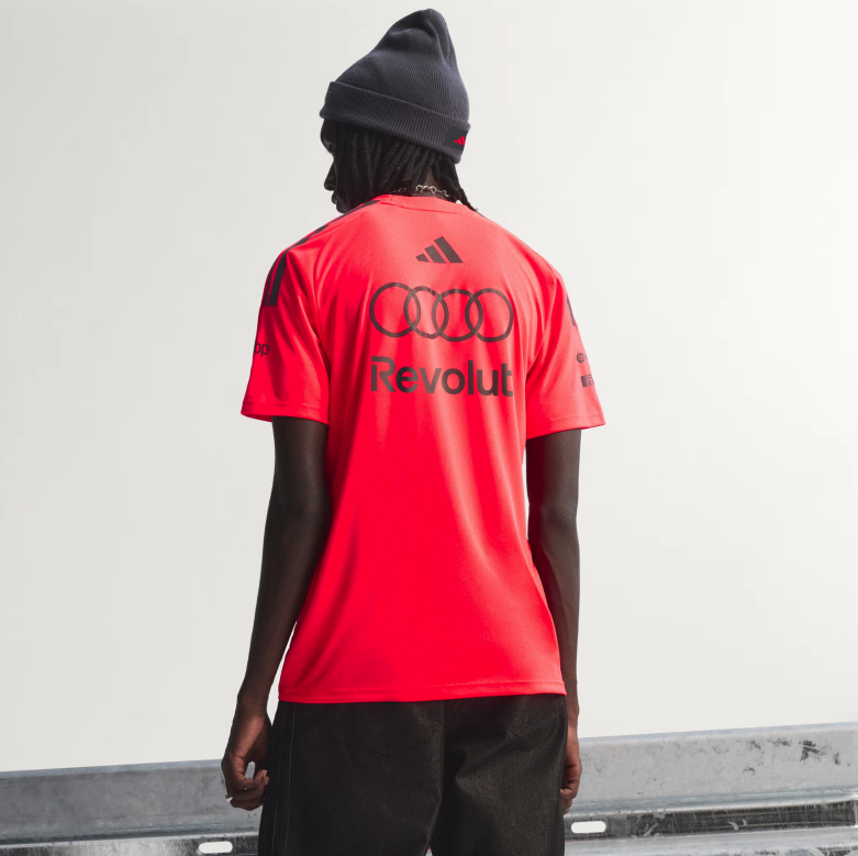 AUDI REVOLUT F1 TEAM SET-UP TEE MENS APP SOLAR RED 2026 - Imagen 2