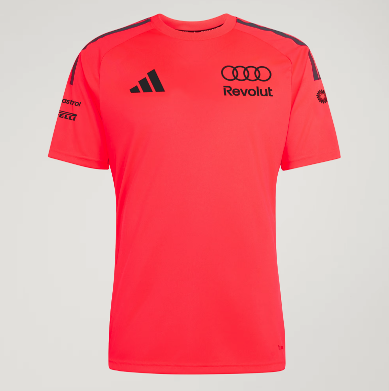 AUDI REVOLUT F1 TEAM SET-UP TEE MENS APP SOLAR RED 2026 - Imagen 4