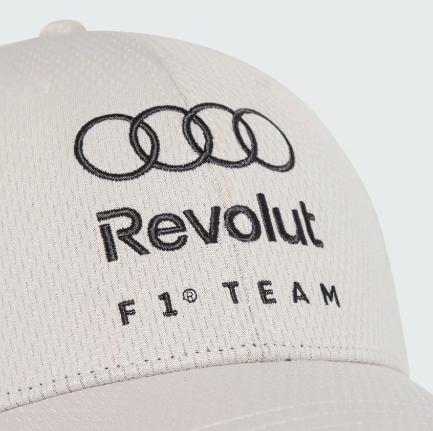 AUDI REVOLUT F1 ENGINEERS & MARKETING SHORT SLEEVE POLO WOMENS CHALK PEARL-IRON METALLIC 2026 (copia) - Imagen 3