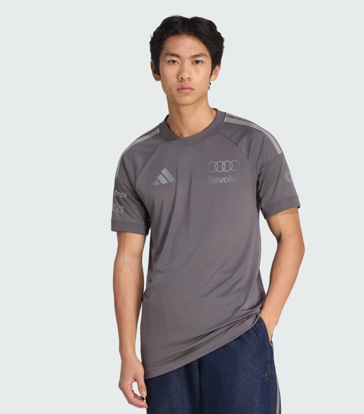 KF0912 L AUDI REVOLUT F1 RP DRIVER JERSEY GREY STRATA 2026 - Imagen 2