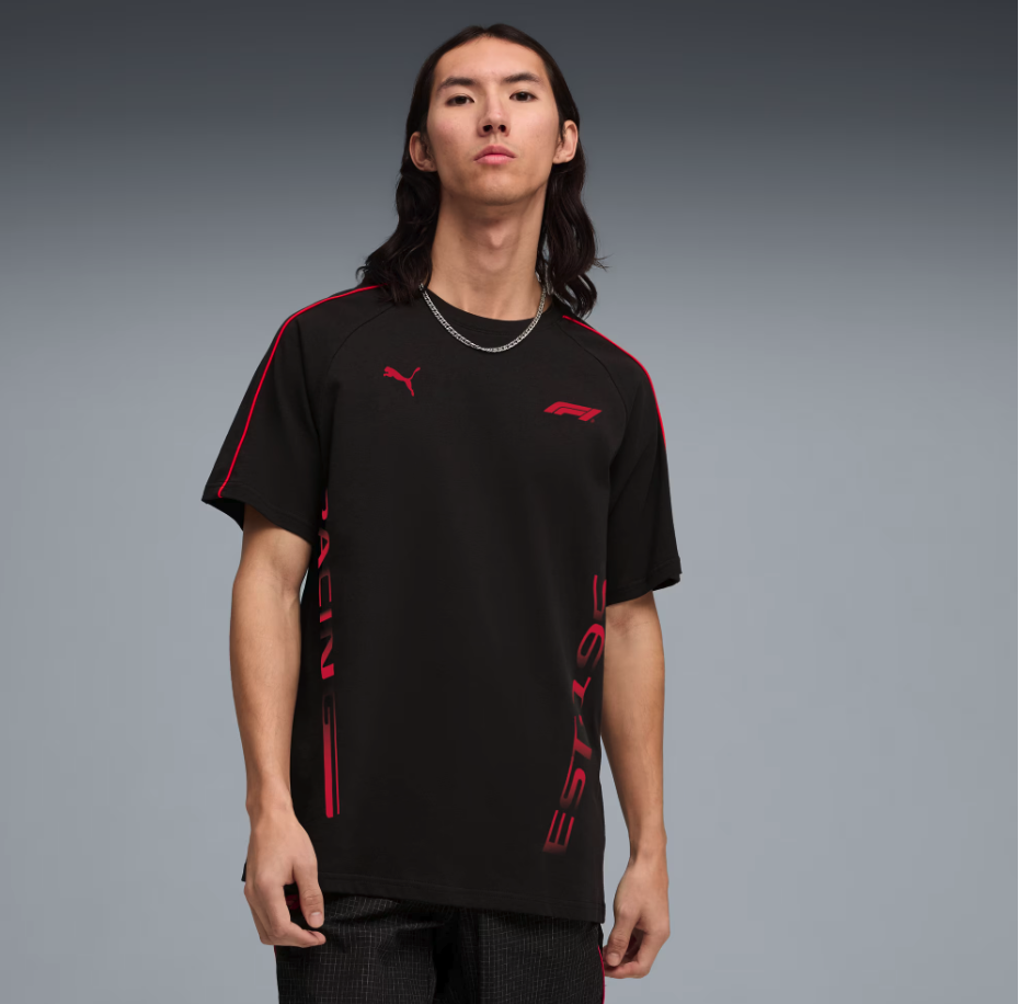 F1 FW LIFESTYLE T7 TEE BLACK