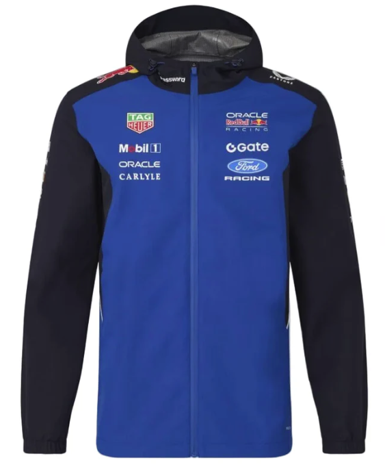 Red Bull Racing F1 2026 Team Rain Jacket – Blue/Navy
