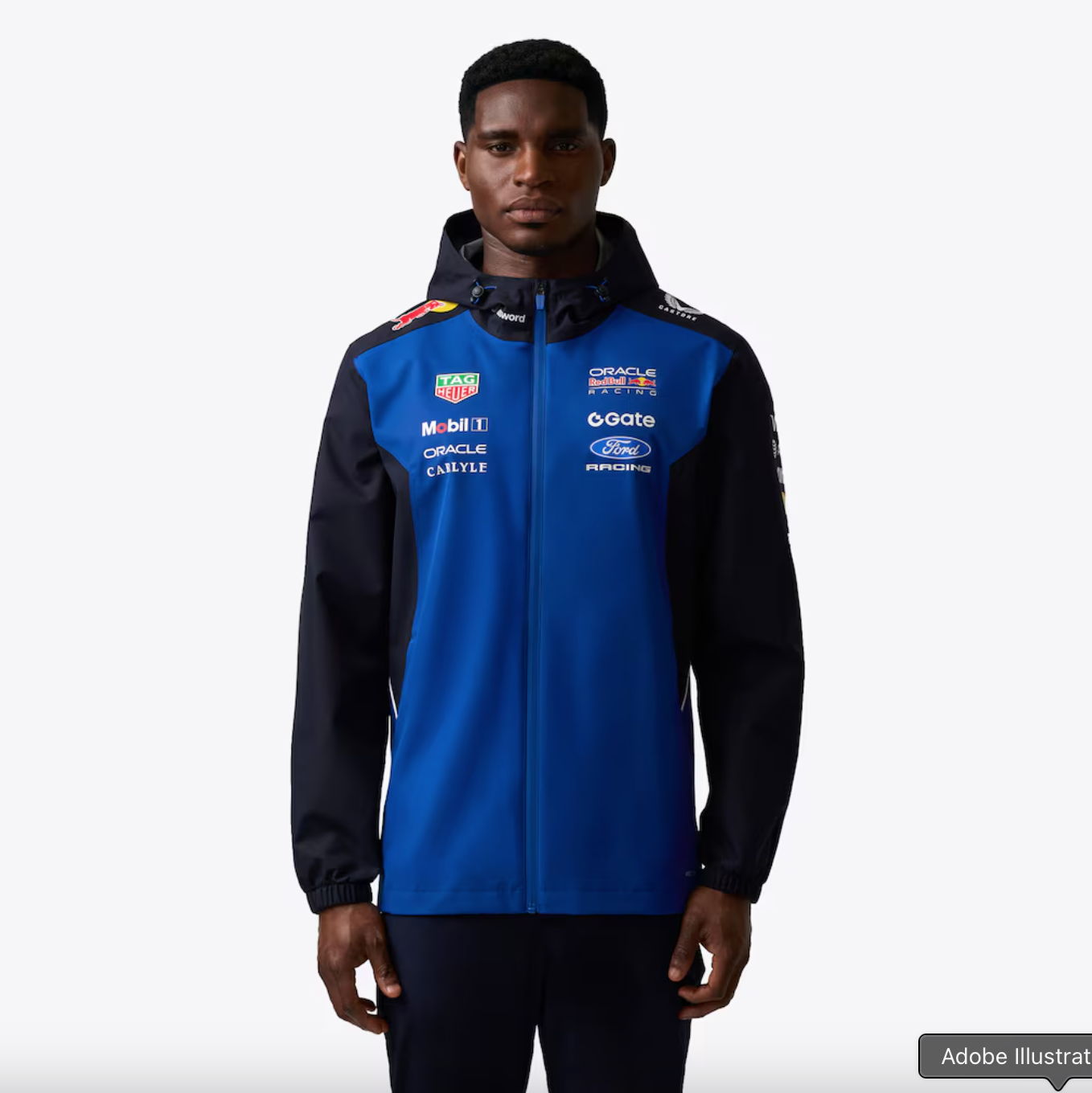 Red Bull Racing F1 2026 Team Rain Jacket - Blue/Navy