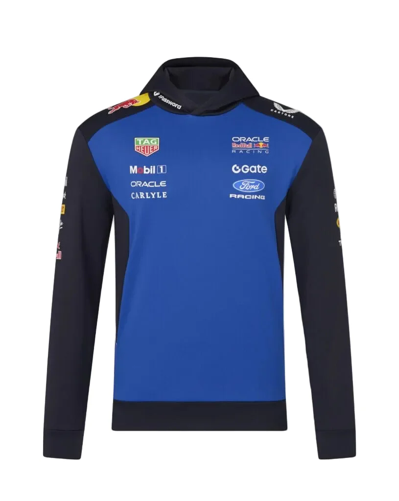 Sudadera con capucha del equipo Red Bull Racing F1 2026 – Azul/Azul marino