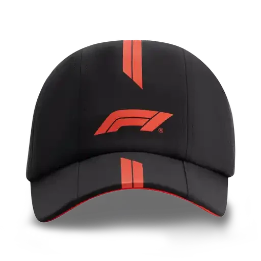Formula 1 Tech F1 Racing Line Baseball Hat – F1 Hot Red/True Black