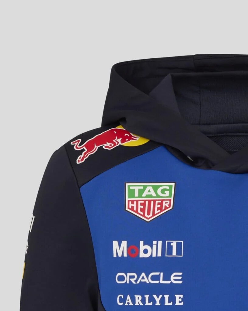 Red Bull Racing F1 Kid's 2026 Team Pullover Hoodie- Youth Blue/Navy - Imagen 5