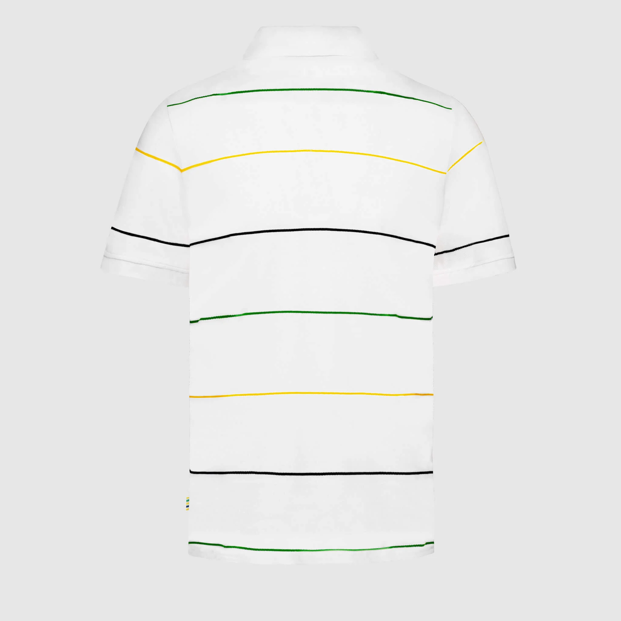 AYRTON SENNA STRIPE POLO WHITE MENS - Imagen 2