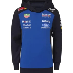Red Bull Racing F1 Kid's 2026 Team Pullover Hoodie- Youth Blue/Navy