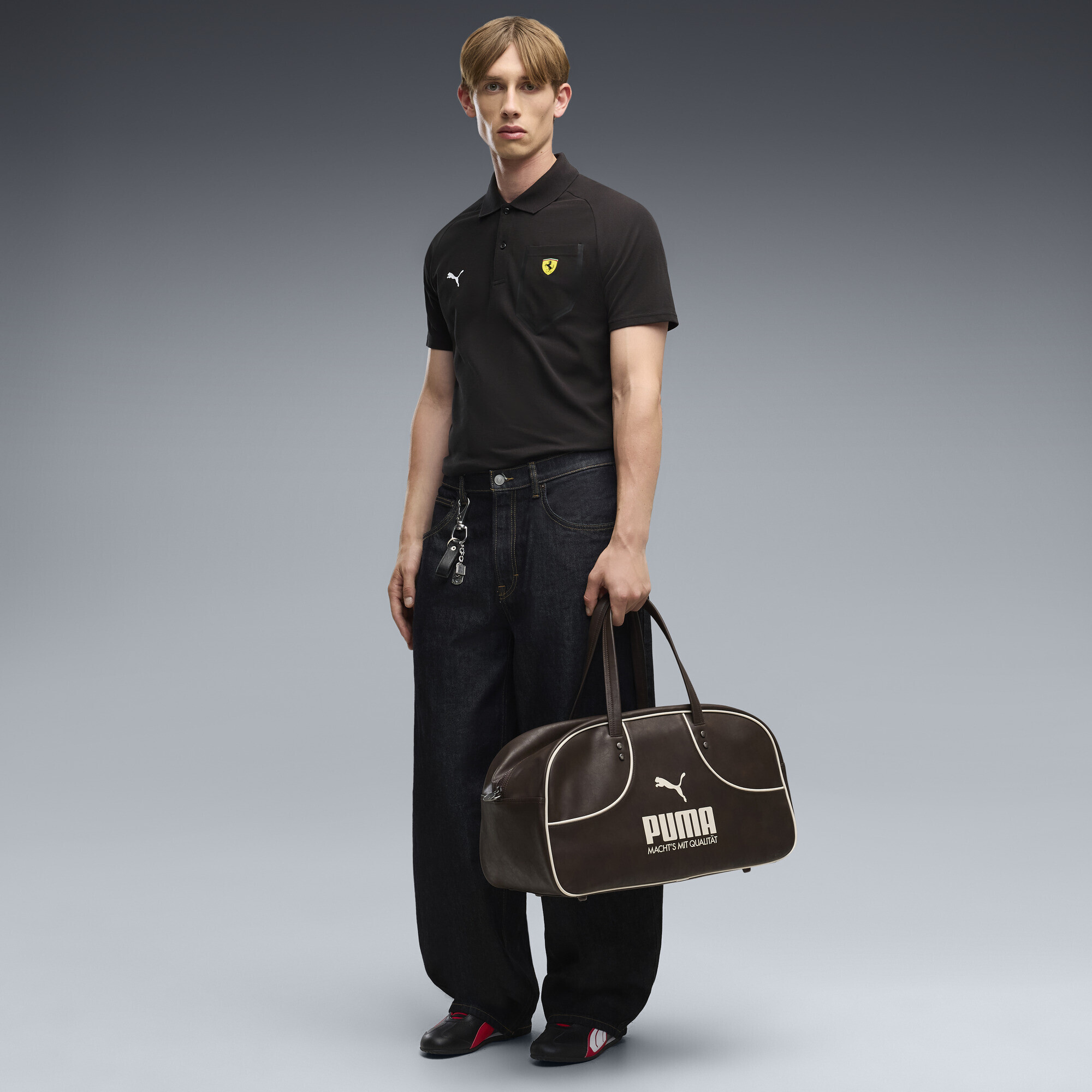 FERRARI TECH POLO BLACK - Imagen 2