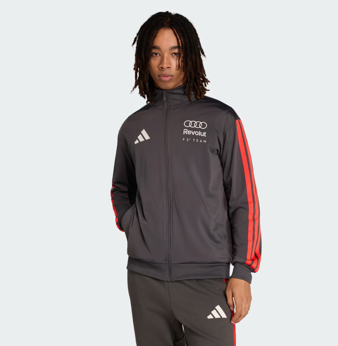 AUDI REVOLUT F1 ADIDAS DNA TRACK TOP FULL-ZIP JACKET UTILITY BLACK - Imagen 7