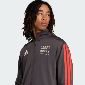 AUDI REVOLUT F1 ADIDAS DNA TRACK TOP FULL-ZIP JACKET UTILITY BLACK