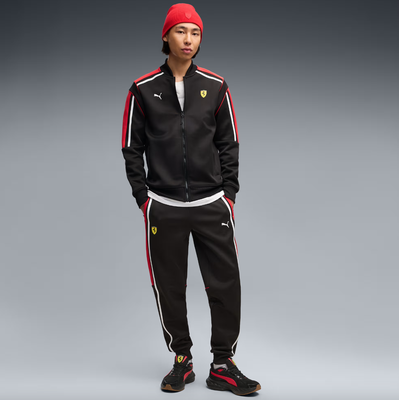 FERRARI MT7 TRACK JACKET BLACK - Imagen 4