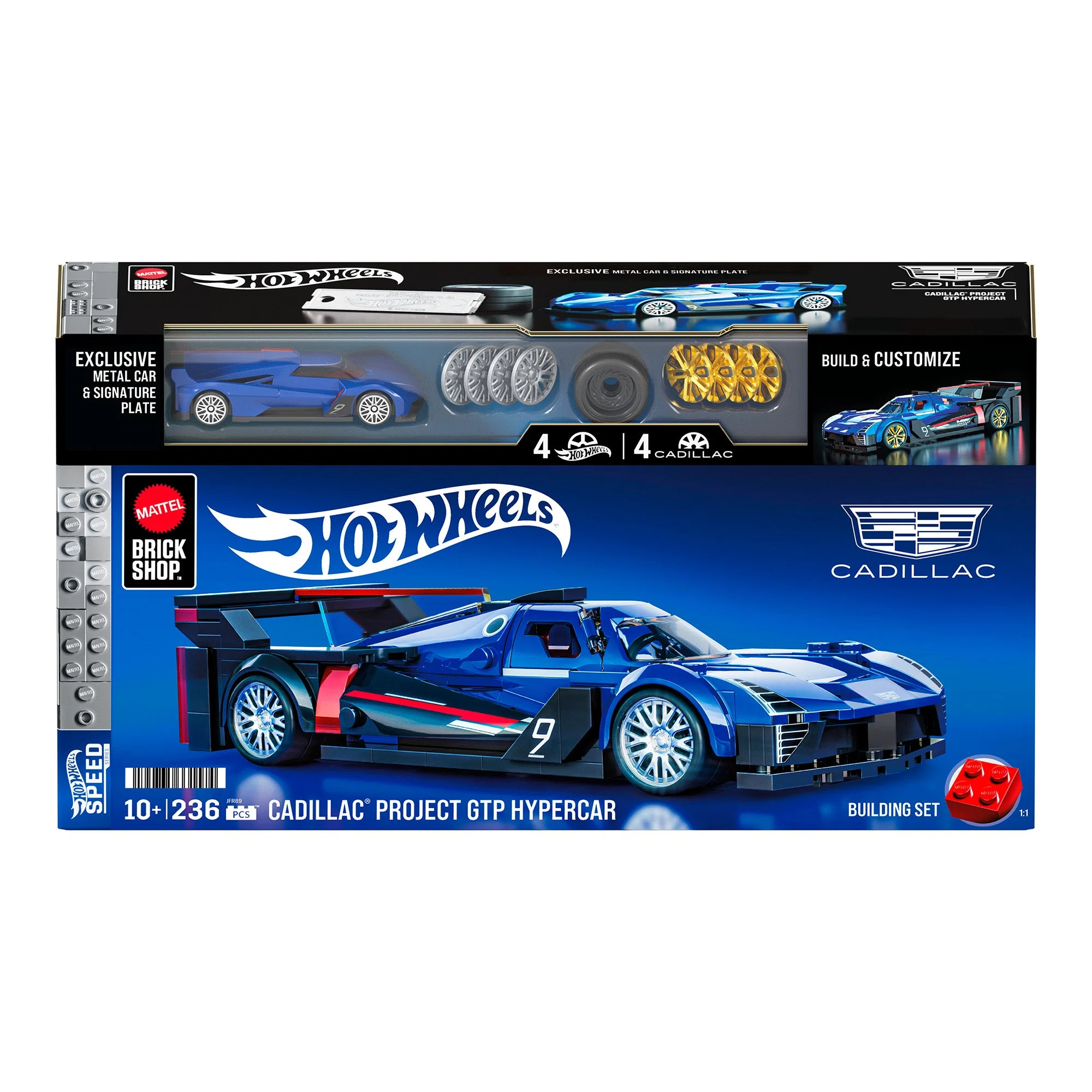 Mattel Brick Shop Hot Wheels Cadillac Project GTP Hypercar Building Set - Imagen 2