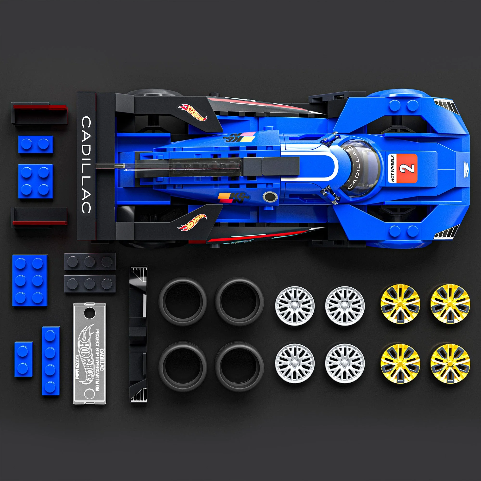 Mattel Brick Shop Hot Wheels Cadillac Project GTP Hypercar Building Set - Imagen 4