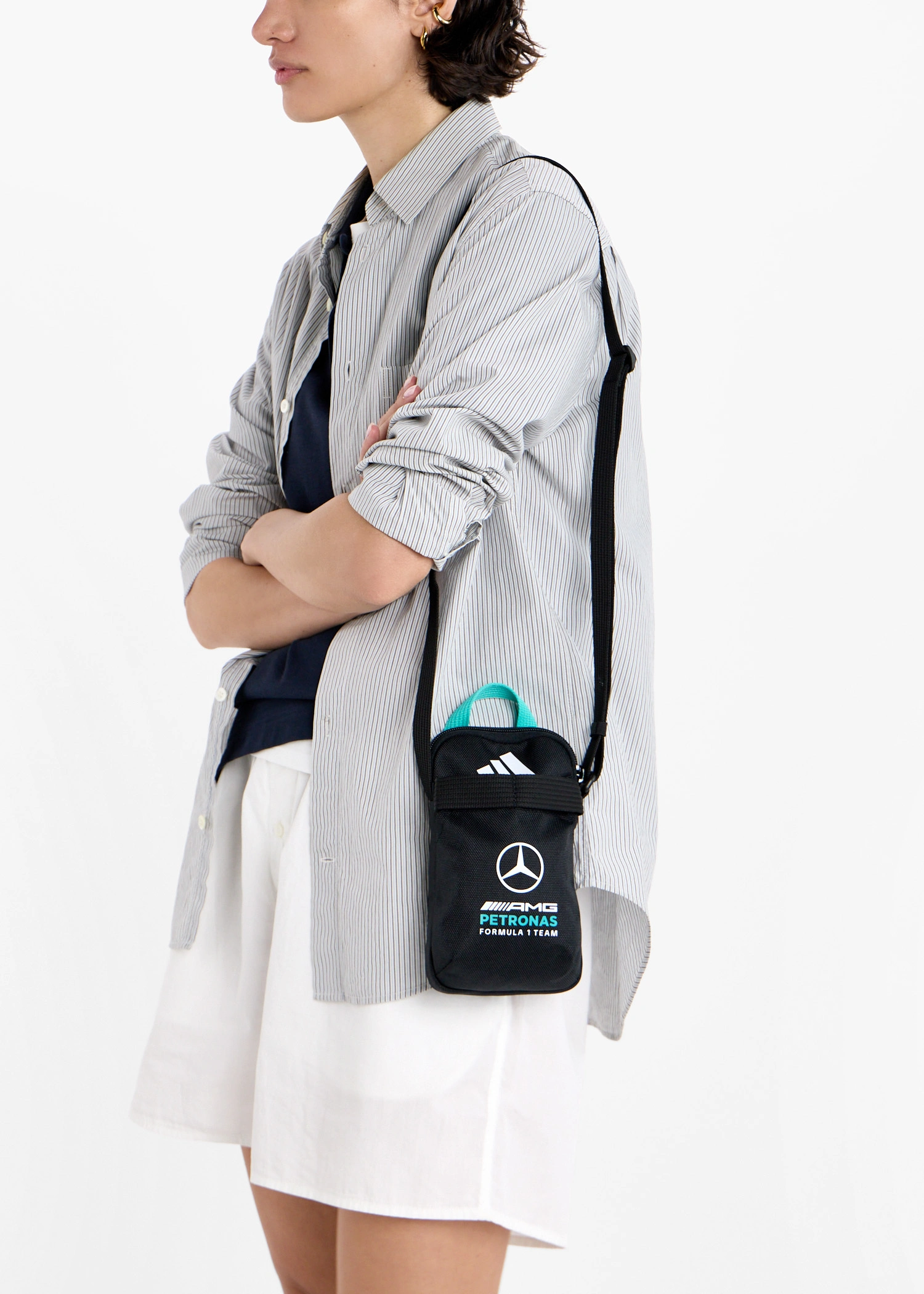 MAPF1 ADIDAS DNA ORGANIZER SMALL BAG BLACK-MINT RUSH