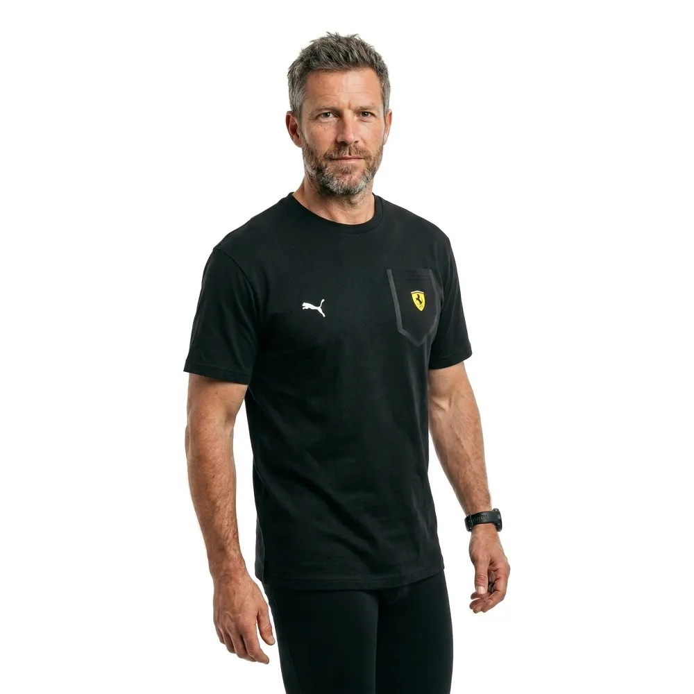 FERRARI TECH TEE BLACK