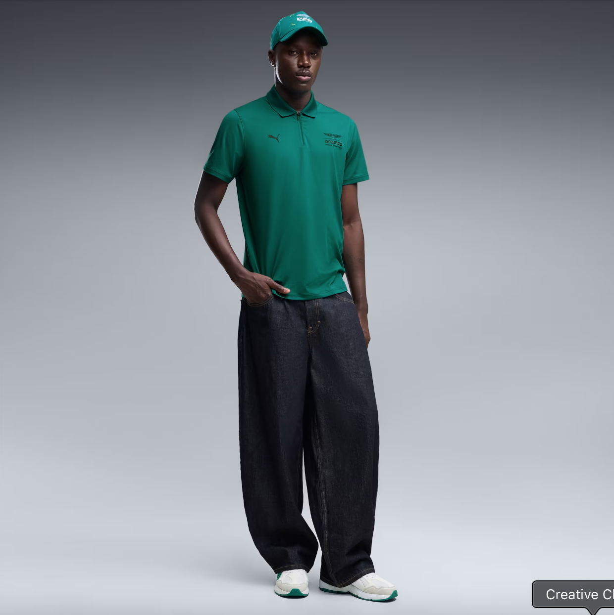 AMF1 CLOUDSPUN POLO GREEN LUX - Imagen 3