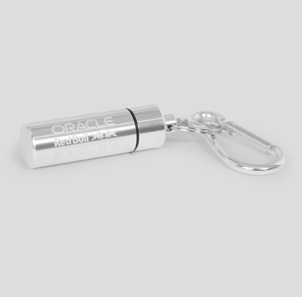 REDBULL RACING TEAM CANISTER KEYRING & EARPLUG