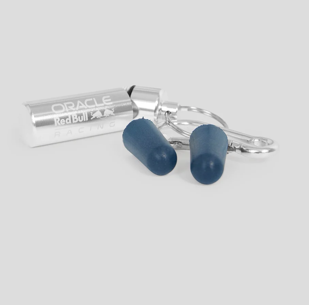 REDBULL RACING TEAM CANISTER KEYRING & EARPLUG - Imagen 2