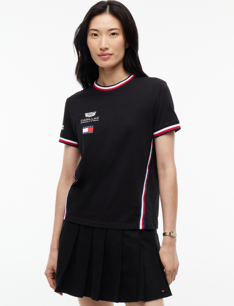 CADILAC F1 TEAM TOMMY HILFILGER TEE WOMENS BLACK 2026