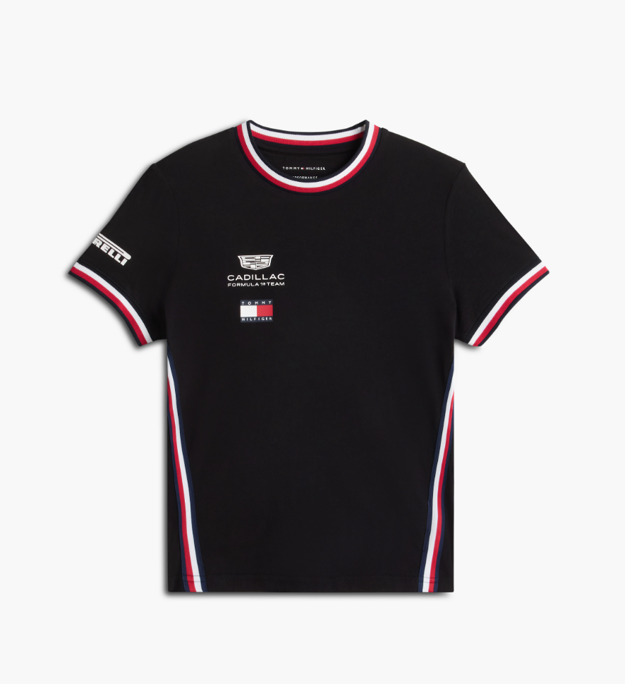 CADILAC F1 TEAM TOMMY HILFILGER TEE WOMENS BLACK 2026 - Imagen 6