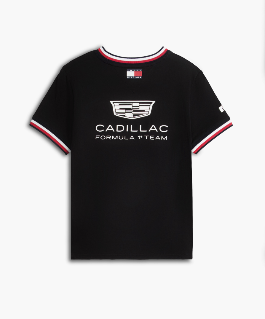 CADILAC F1 TEAM TOMMY HILFILGER TEE WOMENS BLACK 2026 - Imagen 5