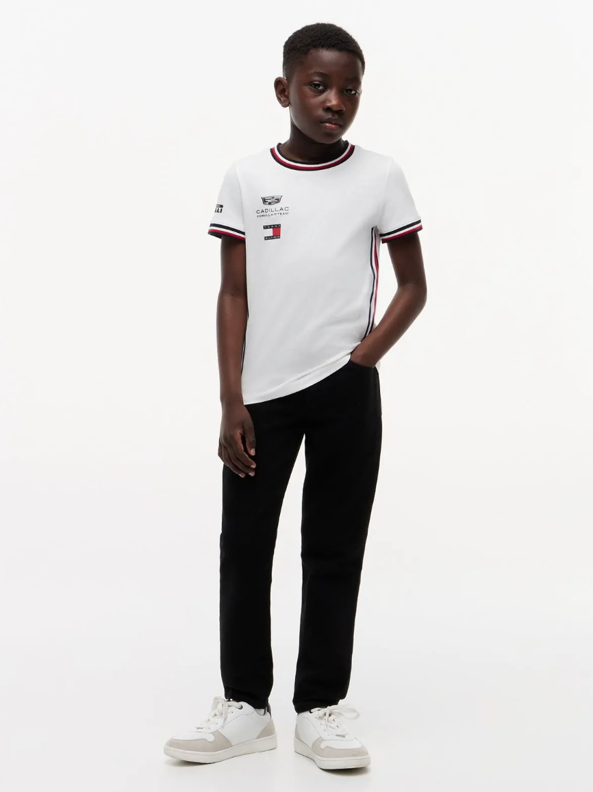 CADILAC F1 TEAM TOMMY HILFILGER TEE KIDS WHITE 2026 - Imagen 5