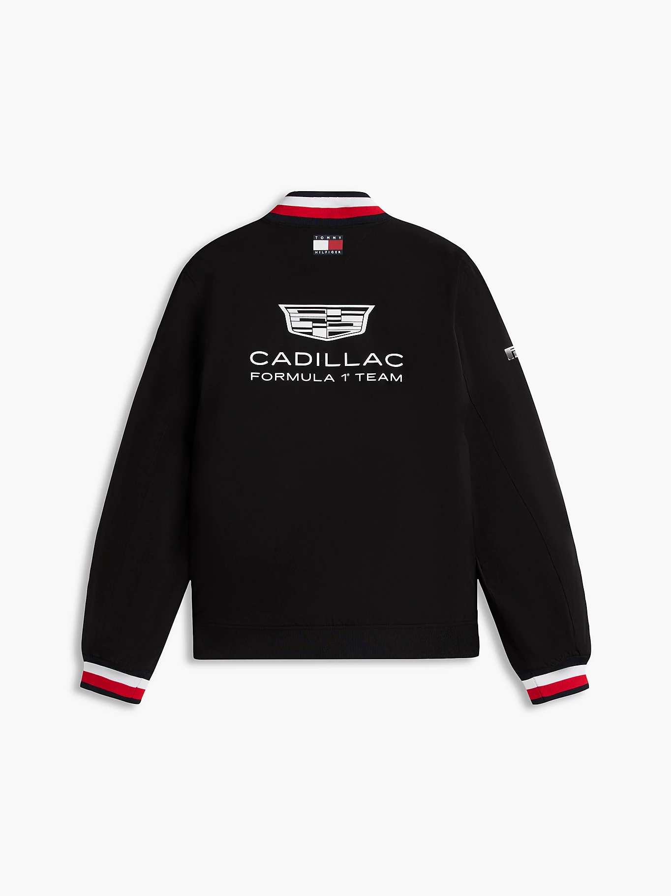 CADILAC F1 TEAM TOMMY HILFILGER VARSITY JACKET MENS BLACK 2026 - Imagen 3