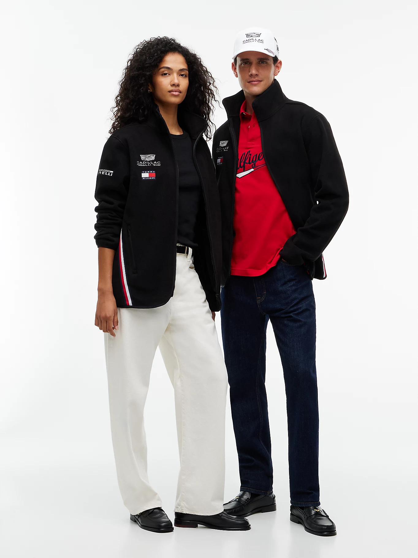 CADILAC F1 TEAM TOMMY HILFILGER FLEECE JACKET MENS BLACK 2026 - Imagen 2