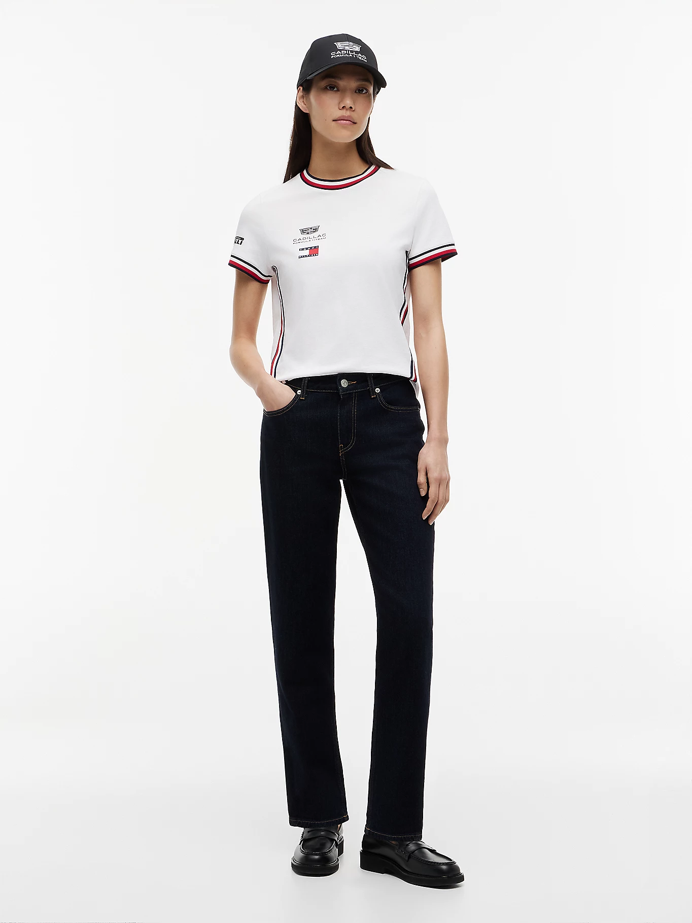 CADILAC F1 TEAM TOMMY HILFILGER TEE WOMENS WHITE - Imagen 7